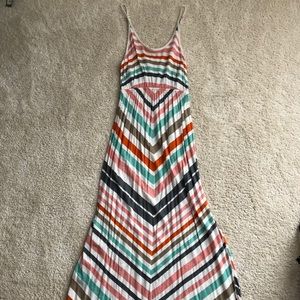 Urban Outfitters Striped Chevron Maxi Dress